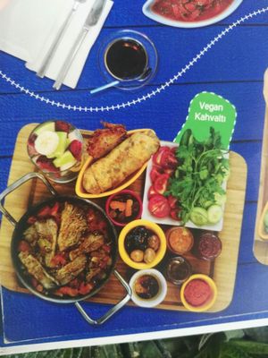 This is the photo on the menu at Parachute Cafe in Istanbul
