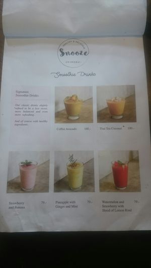 Smoothie Drinks at Snooze in Chiang Mai