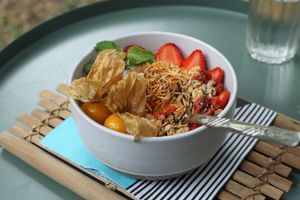 Smoothie bowl. at Snooze in Chiang Mai