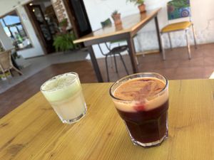 Incredible juices   at Gaia Loja Restaurante in Rogil