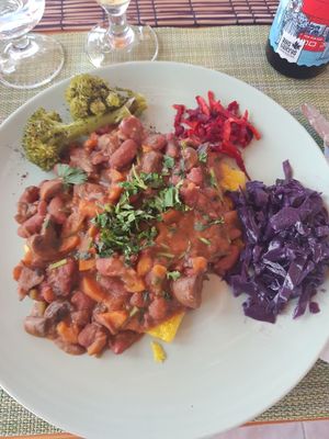 Feijoada de cogumelos at Gaia Loja Restaurante in Rogil