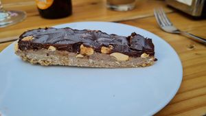 Vegan snicker at Lokaal 16 in Den Burg