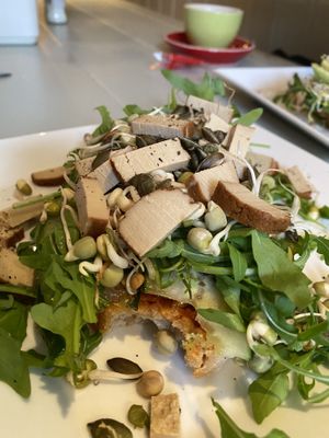 Smoked tofu sandwich  at Lokaal 16 in Den Burg