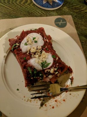 Vegan manicotti w/ Green Banana noodles & handmade coconut cheese + mac nut parmesan at OurPlace in Kapaa