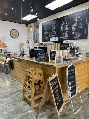 Inside cafe  at Antoinette's Cafe in Buford