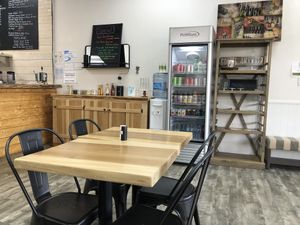 Seating area at Antoinette's Cafe in Buford