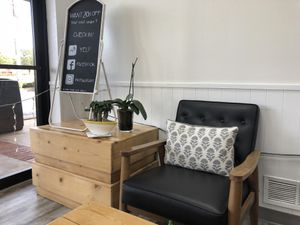 Seating area at Antoinette's Cafe in Buford