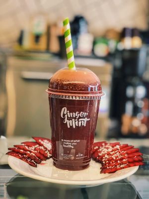 Red Coco - Containing Coconut Water, Beetroot, Avocado, Kale, Cucumber, Celery, Agave at Ginger & Mint in North London