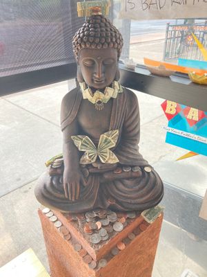 At entrance at Ramen Haus in Ogden