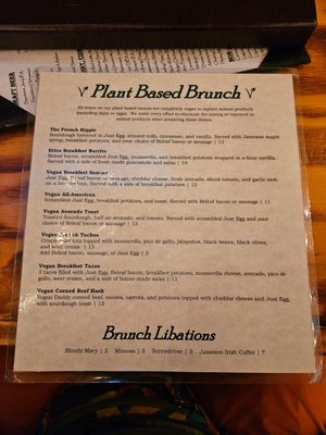 Menu at Harp and Hound in Ogden