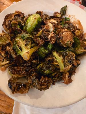 Brussels sprouts at Harp and Hound in Ogden