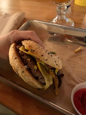 Impossible burger at Hopdoddy Burger Bar - Belt Line in Dallas