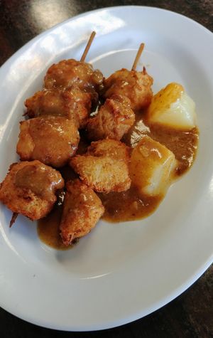 Satay skewers at Top Choice in Noble Park