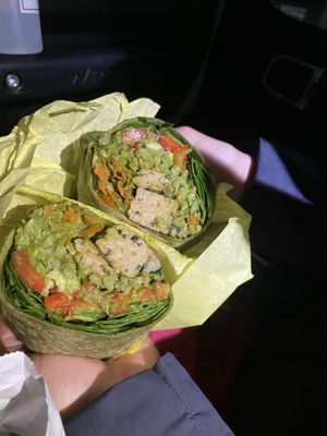 California wrap with tempeh…bomb!  at Fudenjuce in Nevada City