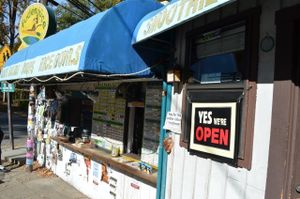 Outside at Fudenjuce in Nevada City