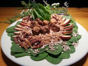 Crunchy Vegan Salad at Fudenjuce in Nevada City