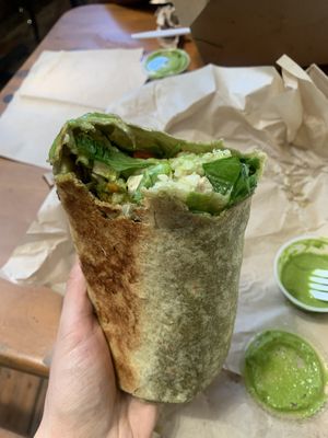 California Wrap w/ tofuu  at Fudenjuce in Nevada City
