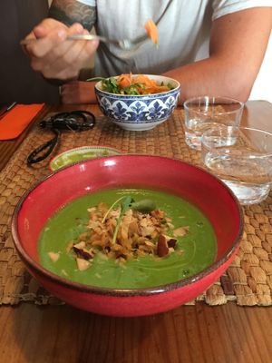 green gazpacho at Duke Restaurant in Mallorca