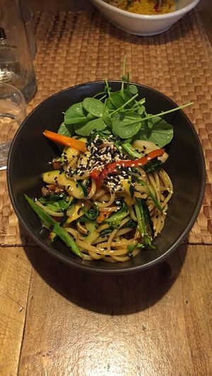 veggie wok at Duke Restaurant in Mallorca