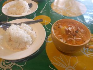 Masaman curry in a big mug, it was great! at Big Mama's in Bangkok