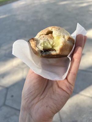 Filled with Vanilla custard and chocolate crem  at Dolce Salute in Galatina