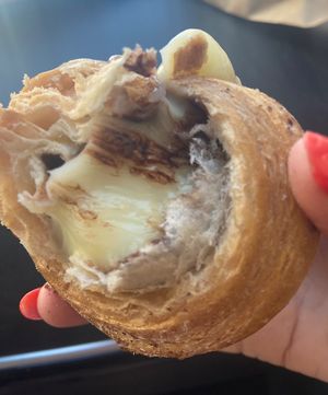 Inside of the croissant- absolutely DEVINE!   at Dolce Salute in Galatina