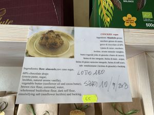 Vegan cookies at Dolce Salute in Galatina