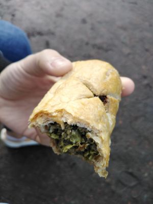 Pain saucisse au pesto at Bakery Frimout in Ghent