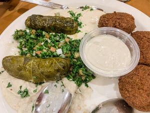 Vegetarian Platter at Aladdin's Eatery in Worthington