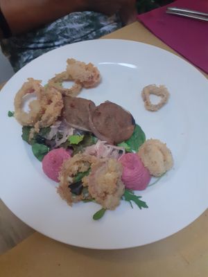 Onion-based starter  at Soul Kitchen in Genoa