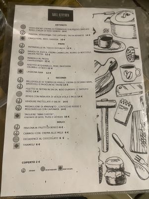 The Menu (October 2021) at Soul Kitchen in Genoa
