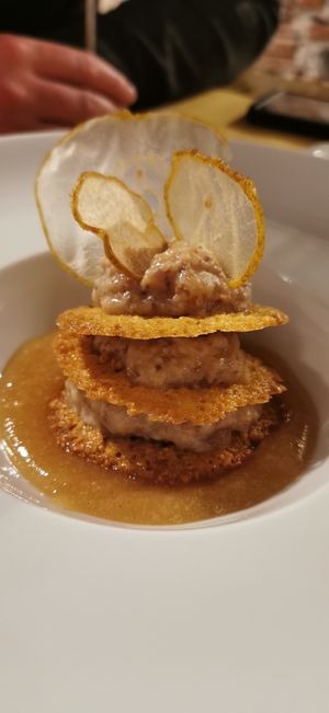 Hazelnut dessert at Soul Kitchen in Genoa