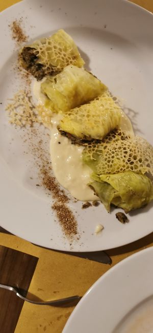 Stuffed cabbage at Soul Kitchen in Genoa