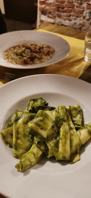 Pesto pasta was delicious! at Soul Kitchen in Genoa
