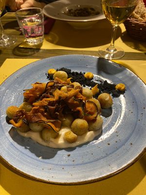 Gnocchi al grano saraceno con zucca croccante e salsa alle noci at Soul Kitchen in Genoa