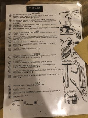 Menu  at Soul Kitchen in Genoa