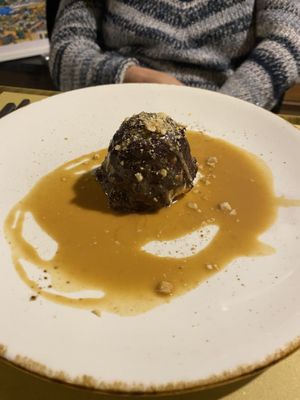 dolce alla nocciola gelato vegan  at Soul Kitchen in Genoa