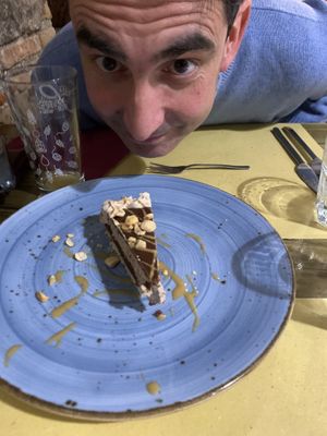 Crostata frangipane con mousse alla nocciola e gianduia   at Soul Kitchen in Genoa