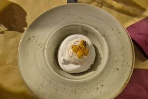 Vegan pavlova at Soul Kitchen in Genoa