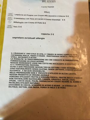 Desserts  at Soul Kitchen in Genoa