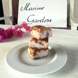 Chunky monkey ice cream in a choc chip cookie dough sandwich by the sea  at Marine Garden Camp in Dahab