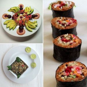 Happy toona and sexy sushi by the sea  at Marine Garden Camp in Dahab