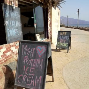 By the sea  at Marine Garden Camp in Dahab