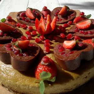 Raw cakes to order.
And daily specials. at Marine Garden Camp in Dahab