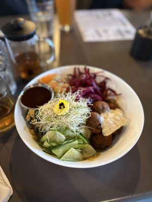 Bliss bowl  at Realm Food Co in Parksville