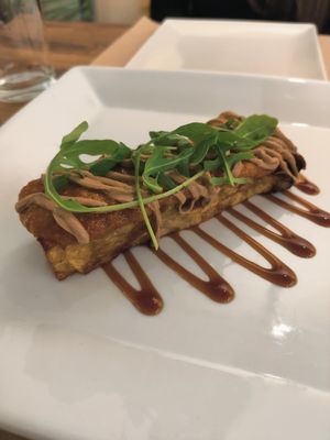 Patata brava at Om in Girona