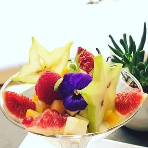 fruit salad at Om in Girona