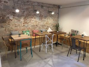 inside at Om in Girona