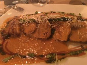 Seitan steak  at Om in Girona