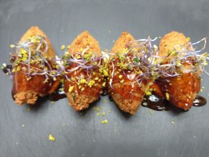 Falafel at Om in Girona